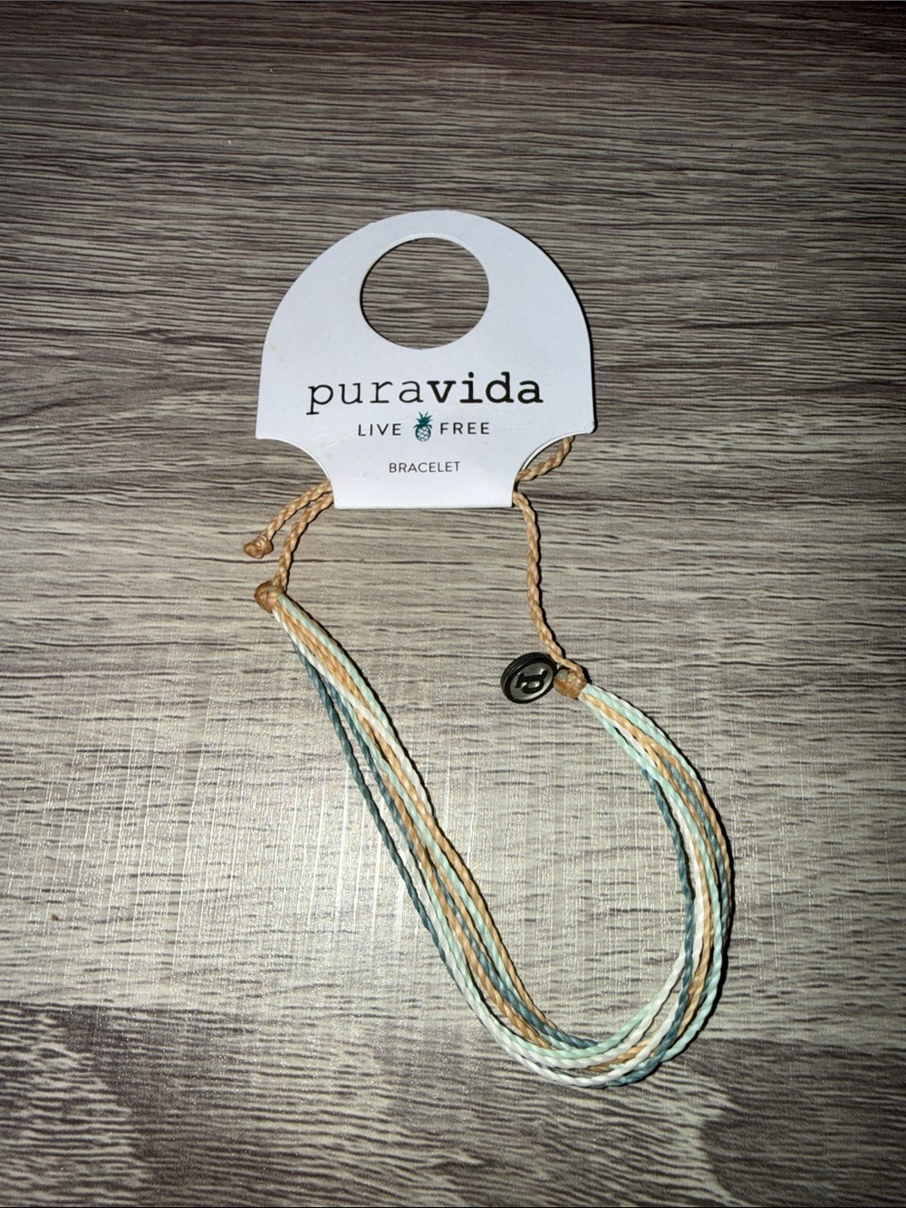 Pura Vida Mint, Tan & Cream Multi-String Bracelet